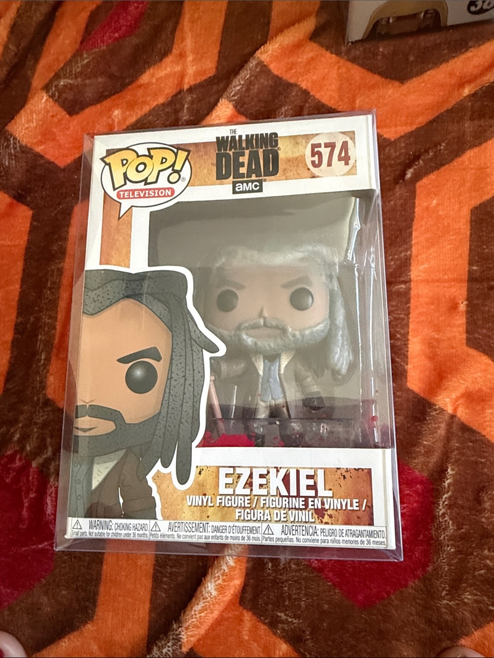 Funko Pop! The Walking Dead Ezekiel Vinyl Figure — Brown, Gray, White